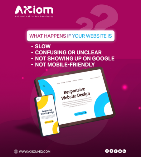 Axiom Website Development – Fix Slow, Unclear, or Non-Mobile-Friendly Websites in Saudi Arabia